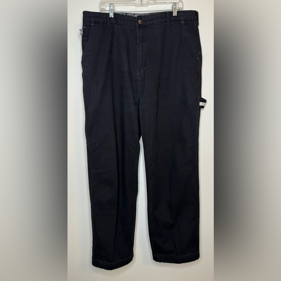 Snoop Dogg Baggy Men’s Carpenter Hip Hop Doggy Style Jeans in Black Size 36x33 - Picture 1 of 15